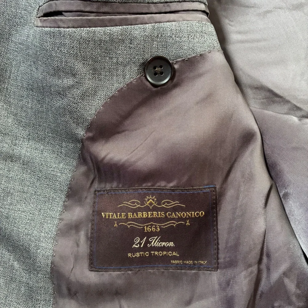 Suitsupply Vitale Barberis Canonico Blazer 40 Grey Lazio Slim Wool Sport Jacket